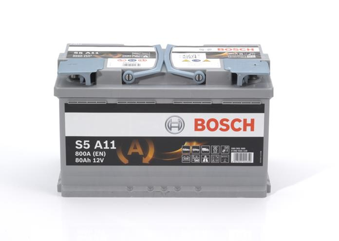 ΜΠΑΤΑΡΙΑ 80 αμπερ BOSCH S5 START-STOP AGM ΔΙΑΣΤΑΣΕΙΣ:175 Χ190 Χ315 ΘΕΤΙΚΟΣ ΔΕΞΙΑ